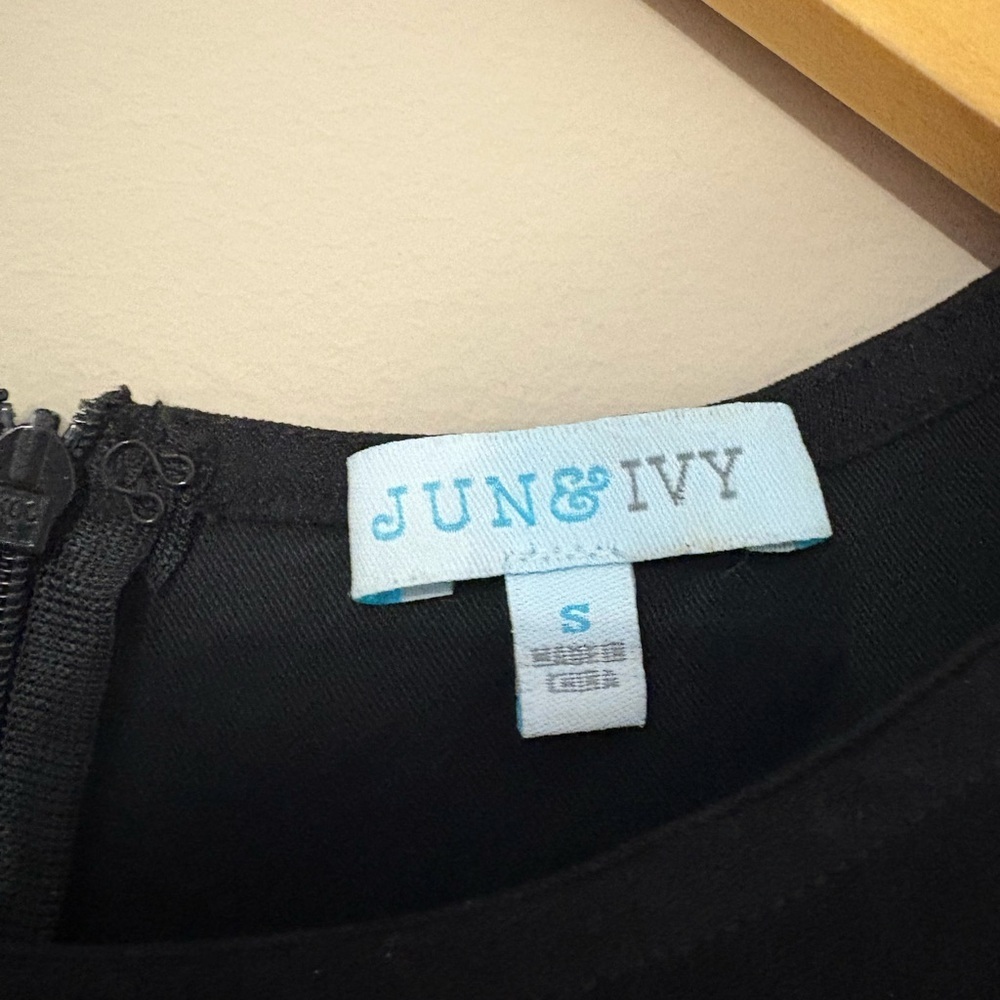 Jun & Ivy Women's Sleeveless Black Diamond Pattern Dress Size S - Picture 3 of 3